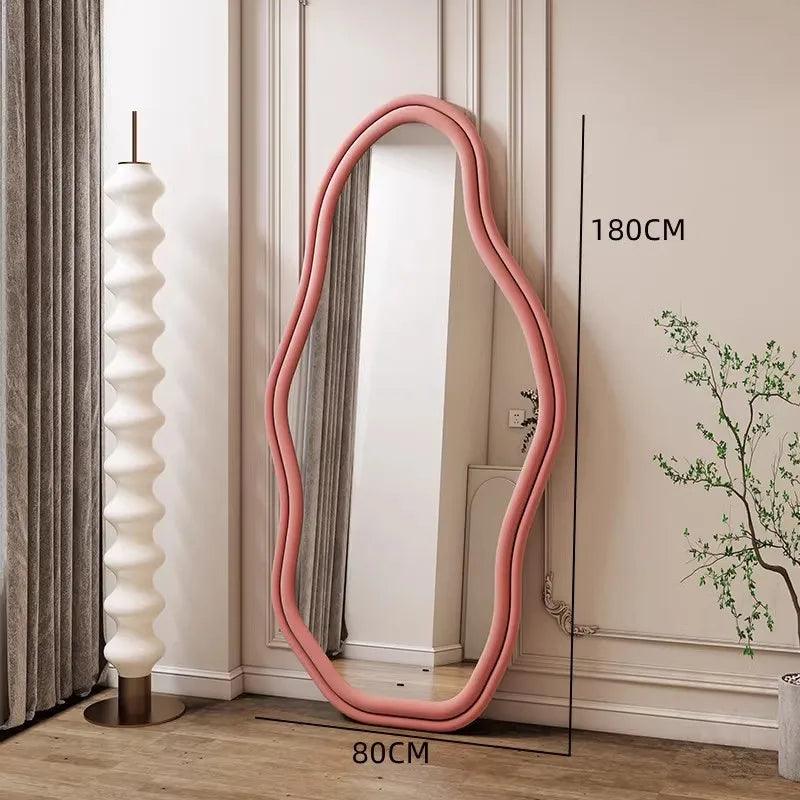 Aesthetic Full Body Mirrors Bedroom Girl Personalized Living Room Mirror Korean Standing Espejos Decorativos Decoration Home - Pacisia