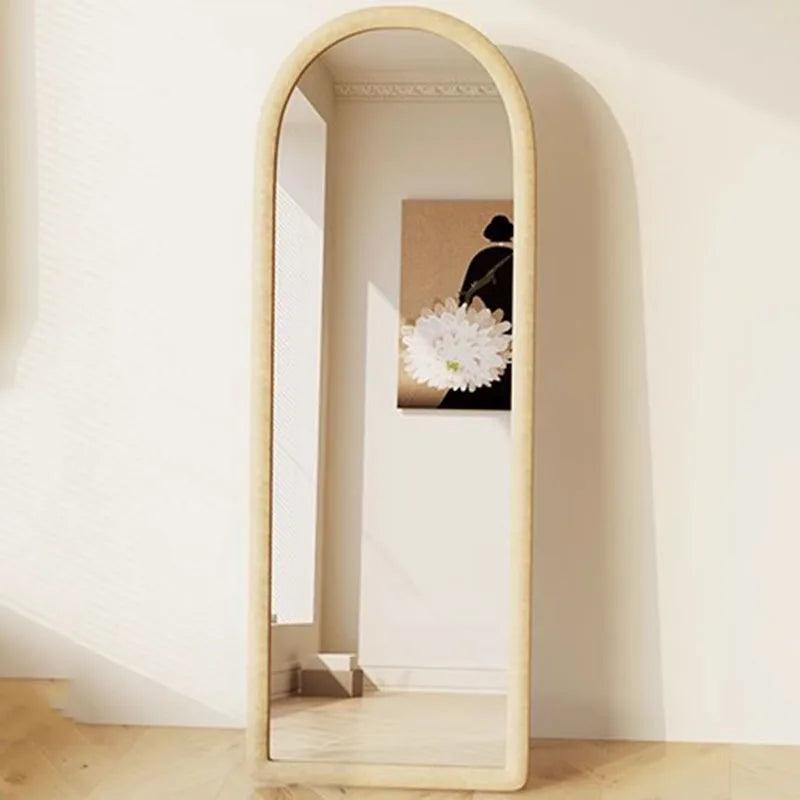 Large Standing Mirrors Korean Frame Arch Compact Mirrors Full Body Unbreakable Espejo De Cuerpo Completo Decor Home Interior - Pacisia