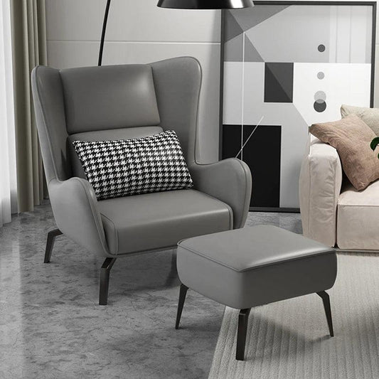 Leather Feet Living Room Chairs Contemporain Sofa Lazy Floor Living Room Chairs Italian Single Transat Prefabricada Furniture - Pacisia