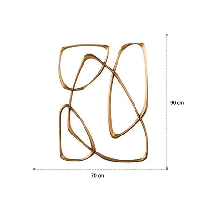 Luxury Wall Decorative Mirrors Wavy Nordic Irregular Gold Decorative Mirrors Large Glass Miroir Mural Room Decoration Aesthetic - Pacisia
