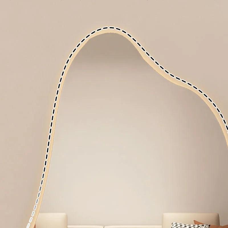 Quality Girls Decorative Mirrors Light Irregular Hallway Wall Mirror Bathroom Large Espejo Cuerpo Entero Home Decoration - Pacisia