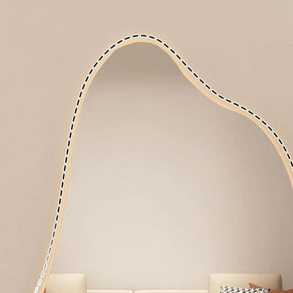 Quality Girls Decorative Mirrors Light Irregular Hallway Wall Mirror Bathroom Large Espejo Cuerpo Entero Home Decoration - Pacisia