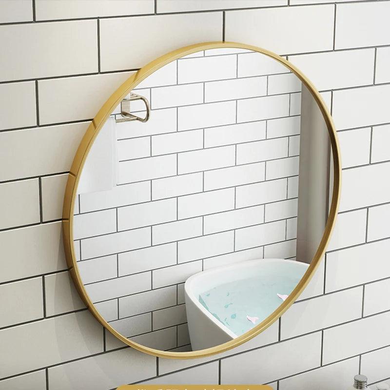 Mini Modern Mirror Design Luxury Wall Glass Aesthetic Vanity Mirror Tiles Pendant Espejo Adhesivo Pared Bathroom Decoraction - Pacisia