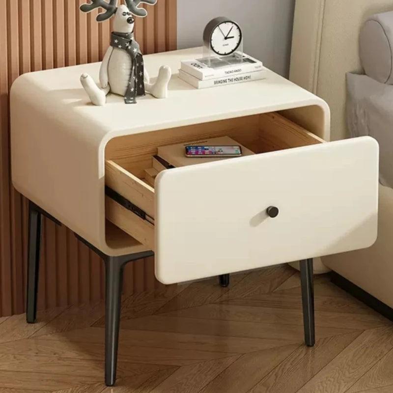 Solid Wood Large Capacity Night Stand Household Storage Cabinets Furniture Bedroom Modern Minimalist Lockers Bedside Table - Pacisia