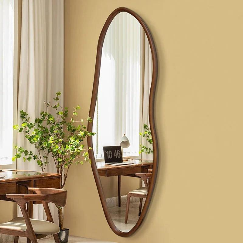 Asymmetric Wall Decorative Mirrors Girls Aesthetic Hallway Luxury Mirror Full Body Large Dekoracyjne Lustra Home Decoration - Pacisia