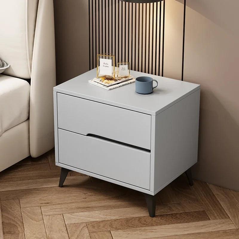 Minimalist Nordic Nightstand Modern Storage Home Bedrooms Nightstand Drawer Wood Furnitures Table De Chevet Furniture Decoration - Pacisia