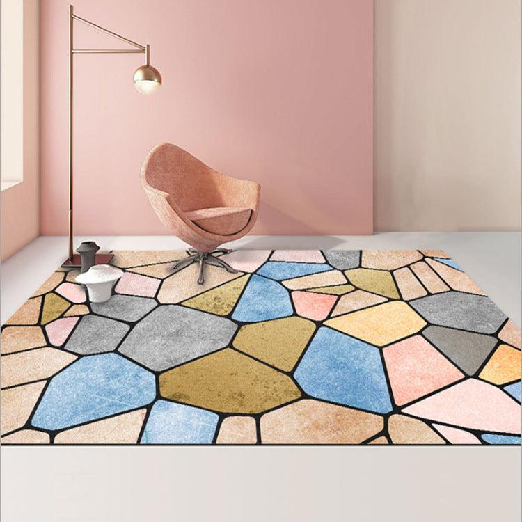 Abstract Geometric Carpet Modern Living Room Coffee Table - Pacisia
