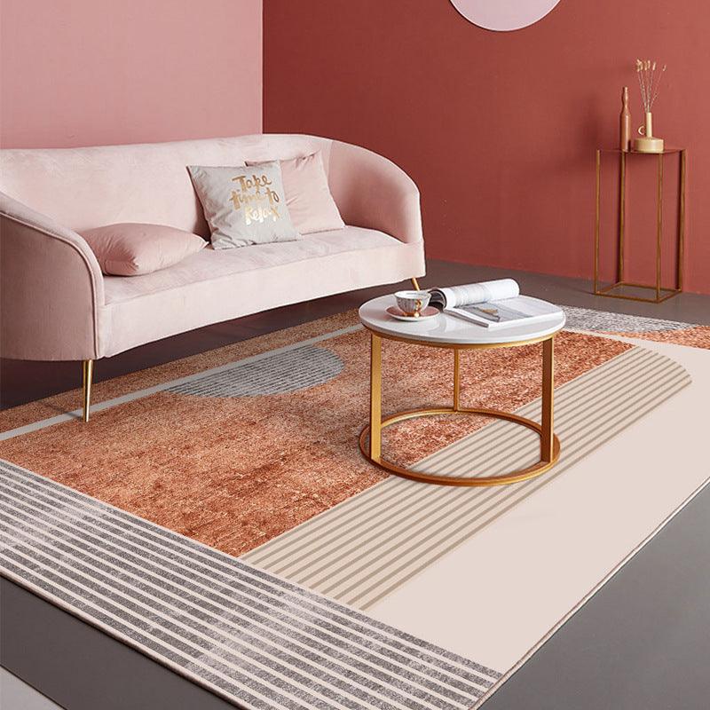 Abstract Geometric Carpet Modern Living Room Coffee Table - Pacisia