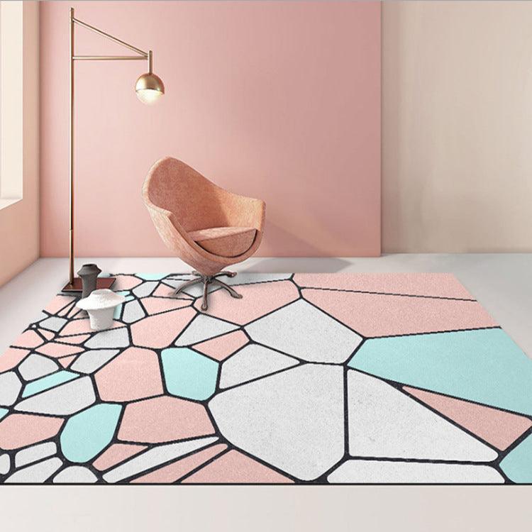 Abstract Geometric Carpet Modern Living Room Coffee Table - Pacisia