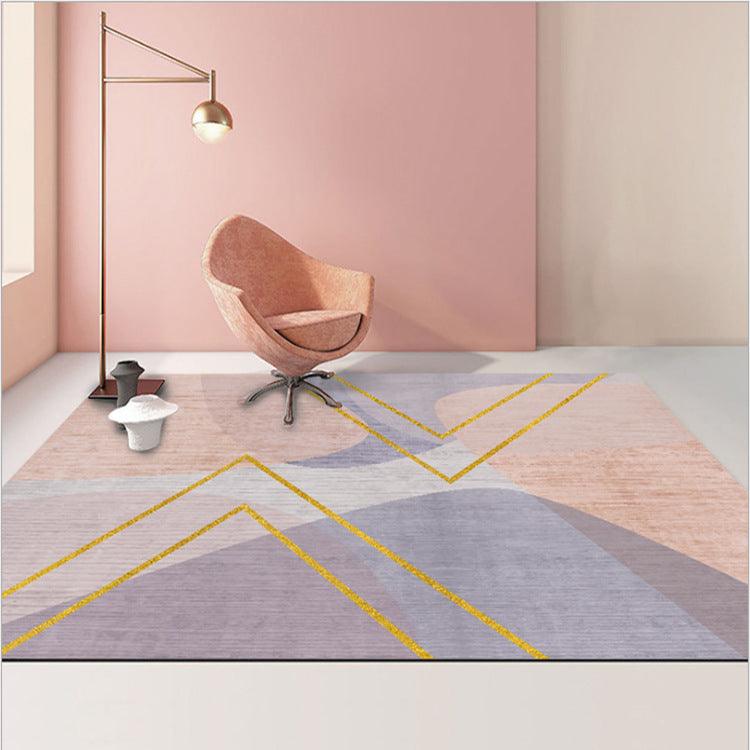 Abstract Geometric Carpet Modern Living Room Coffee Table - Pacisia