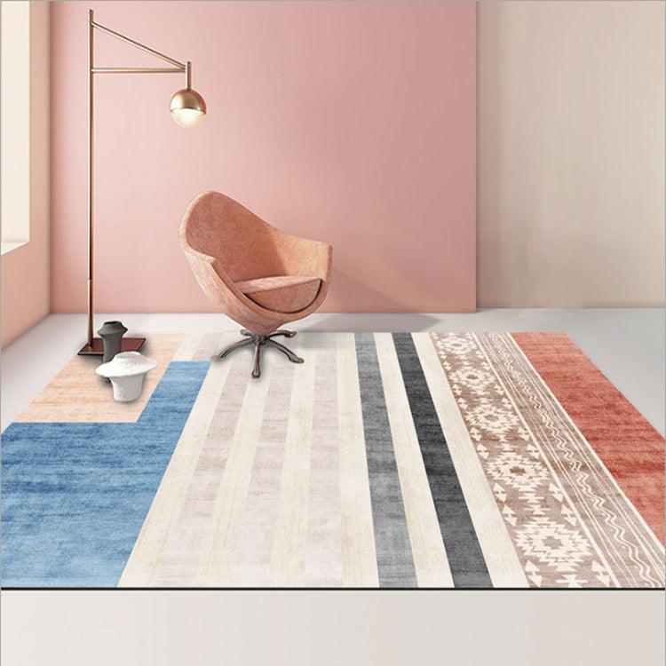 Abstract Geometric Carpet Modern Living Room Coffee Table - Pacisia