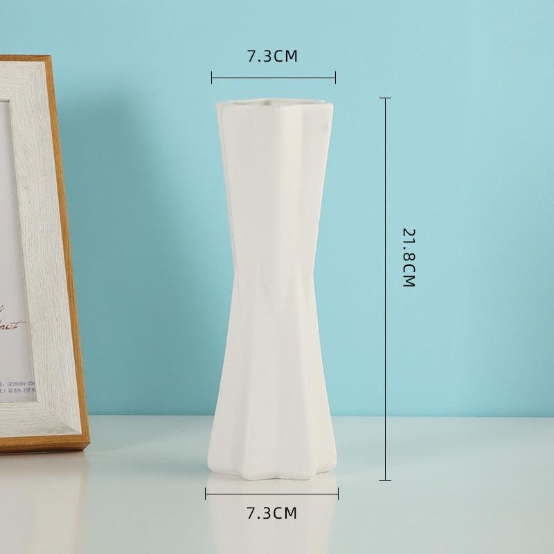 Ceramic Vase Frosted Particle Ceramic Dried Flower Vase Wholesale Living Room Decorative Flower Arrangement Ornaments - Pacisia