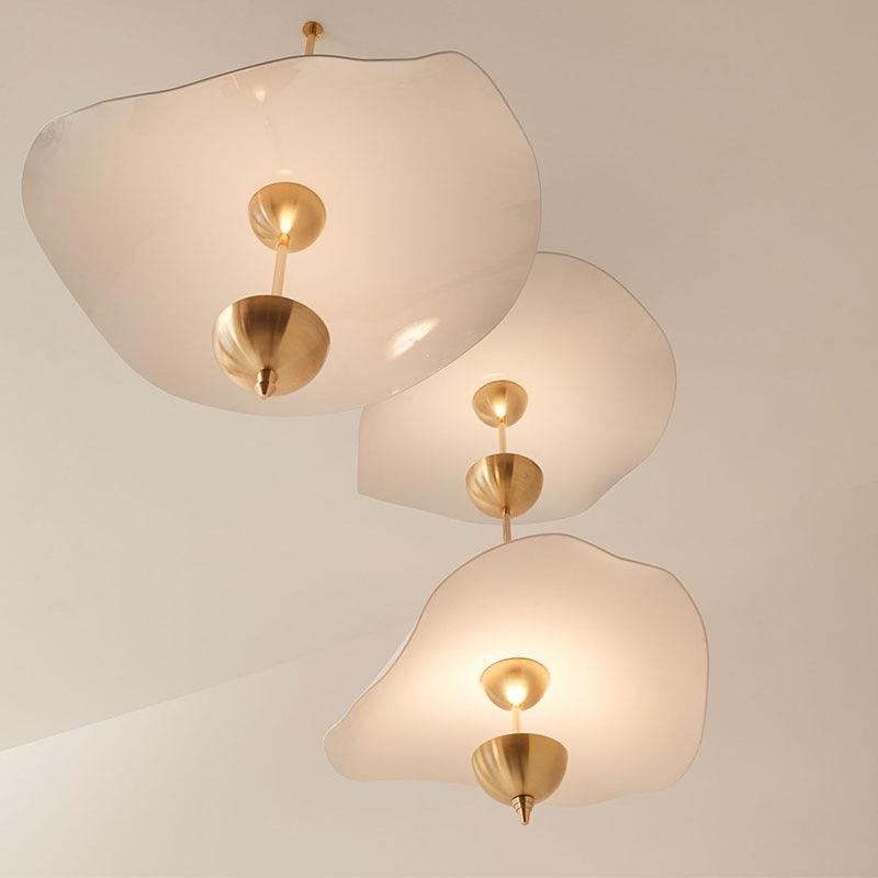 Acrylic Lotus Leaf Chandelier In Window - Pacisia