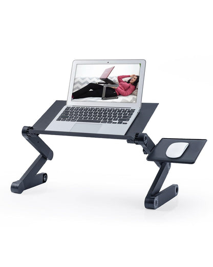 Adjustable Height Laptop Desk Laptop Stand for Bed Portable Lap Desk Foldable Table Workstation Notebook RiserErgonomic Computer Tray Reading Holder Bed Tray Standing Desk - Pacisia