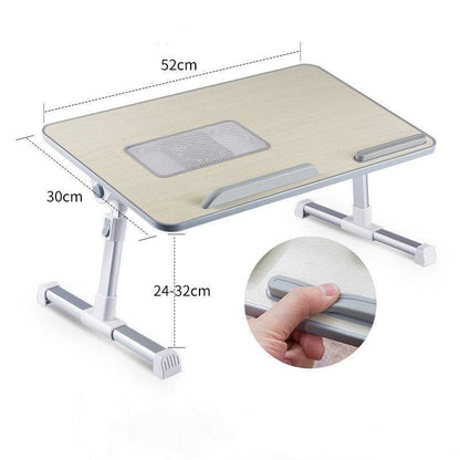 Adjustable Laptop Desk Stand Foldable Notebook Laptop Bed Table Can be Lifted Standing - Pacisia
