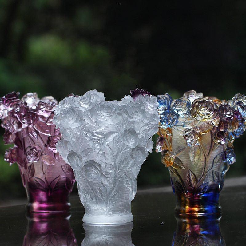 Ancient Glazed Vase Light Creative Rose - Pacisia