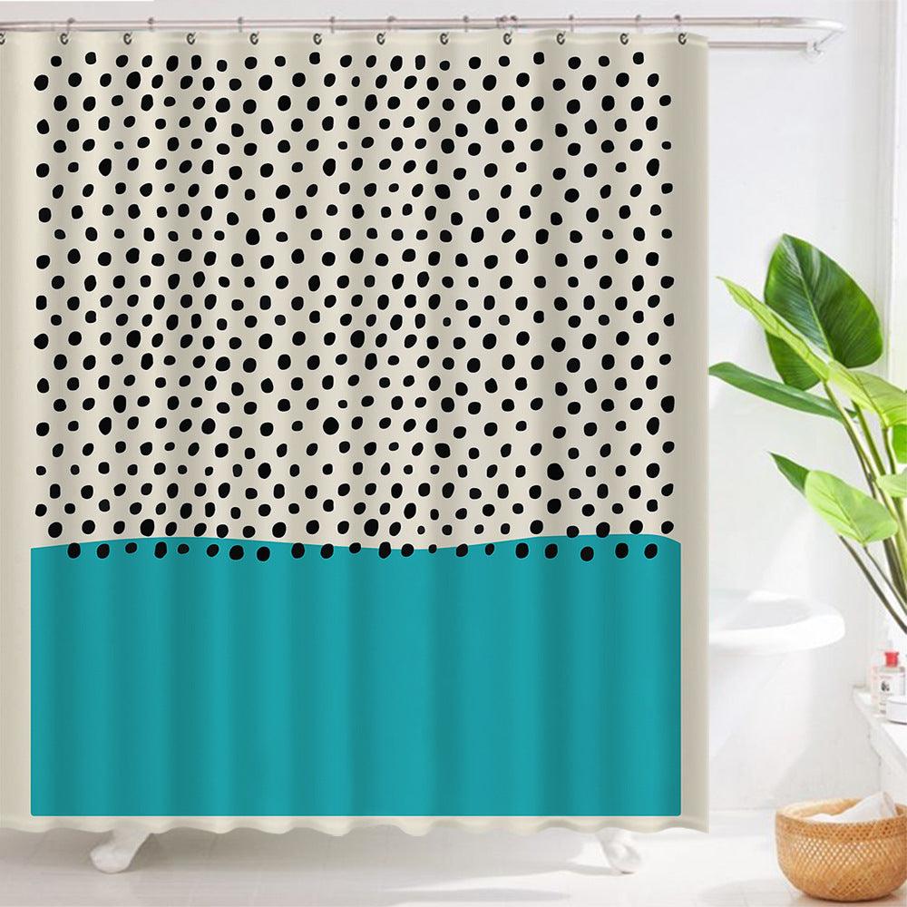 Art Geometric Shower Curtain Waterproof Bathroom Curtain - Pacisia