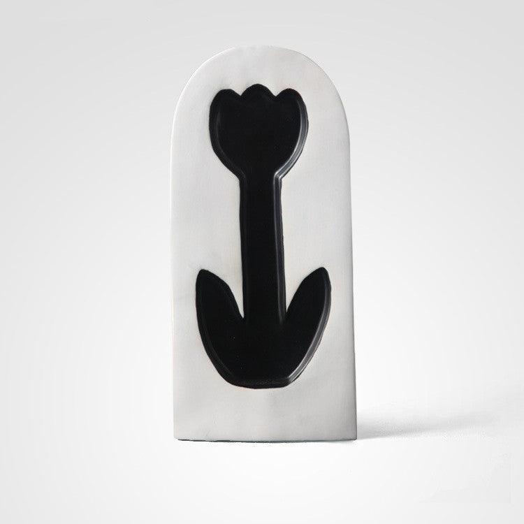 Artificial Flower Dried Flower Hand-painted Ceramic Vase - Pacisia