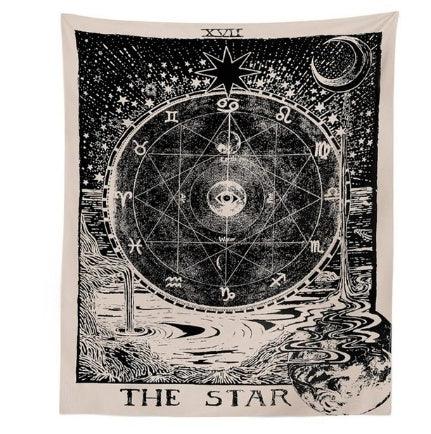 Astrology star sun star moon living room bedroom tapestry home decoration - Pacisia