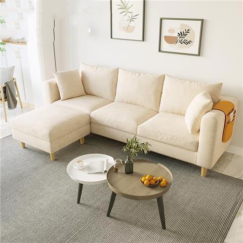 Aurora Bisectional Sofa - Crisp Dual Tones - Pacisia