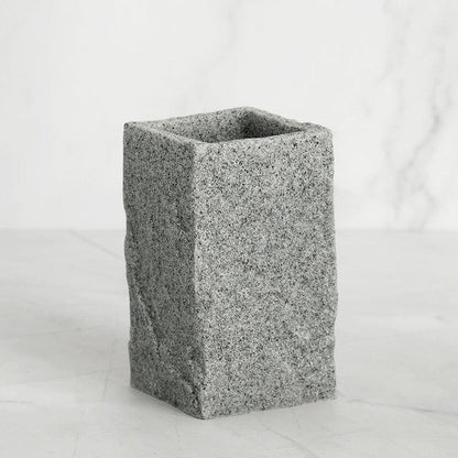 Bathroom Accessories Set Imitati Granite Resin Iiquid Soap D - Pacisia