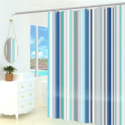 Bathroom Fashion Printing Non-perforated Shower Curtain - Pacisia