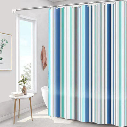 Bathroom Fashion Printing Non-perforated Shower Curtain - Pacisia