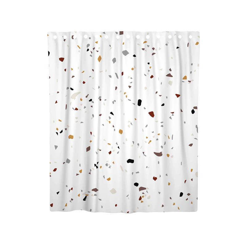 Bathroom Ins Morandi Terrazzo Shower Curtain - Pacisia