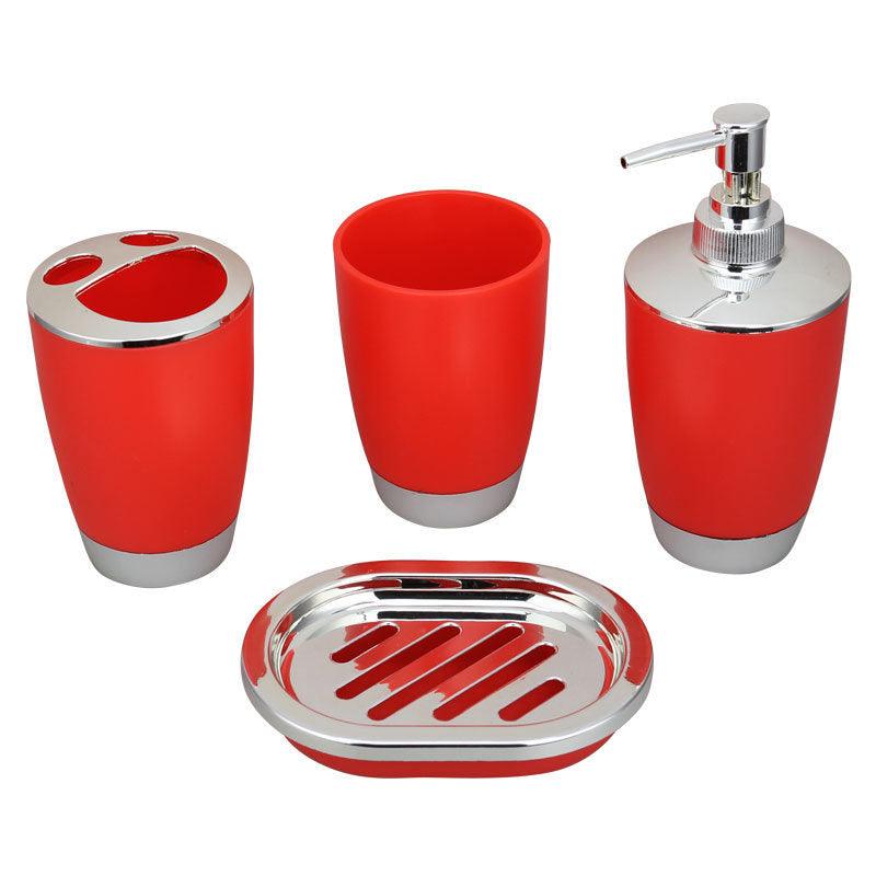 Bathroom Kit Plastic Toilet Washing And Bathroom Set Toothbrush Cup Holder Soap Box - Pacisia