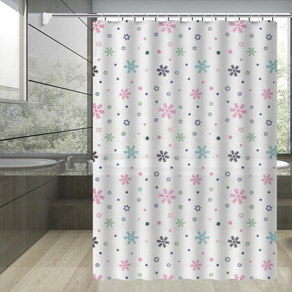 Bathroom Printing Waterproof Partition Shower Curtain - Pacisia