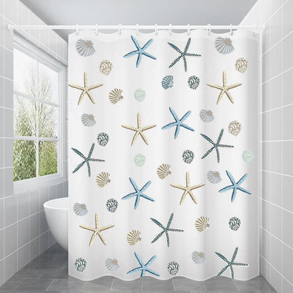 Bathroom Printing Waterproof Partition Shower Curtain - Pacisia