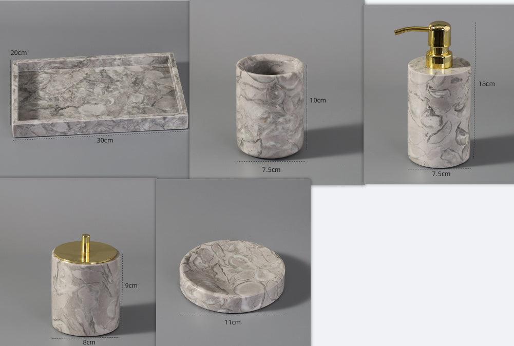 Bathroom Toilet Set Marble Bathroom Set Hotel Model Room Home Furnishing - Pacisia