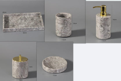 Bathroom Toilet Set Marble Bathroom Set Hotel Model Room Home Furnishing - Pacisia