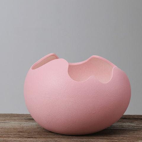 Eggshell Living Room Ceramic Hydroponic Vase Pot Desktop Flower Small And Simple Indoor Green Dill - Pacisia