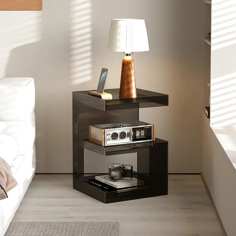 Bedroom Luxury Nightstands Italian Acrylic Nordic Transparent Side Table Center Organizers Simple Table De Chevet Home Furniture - Pacisia