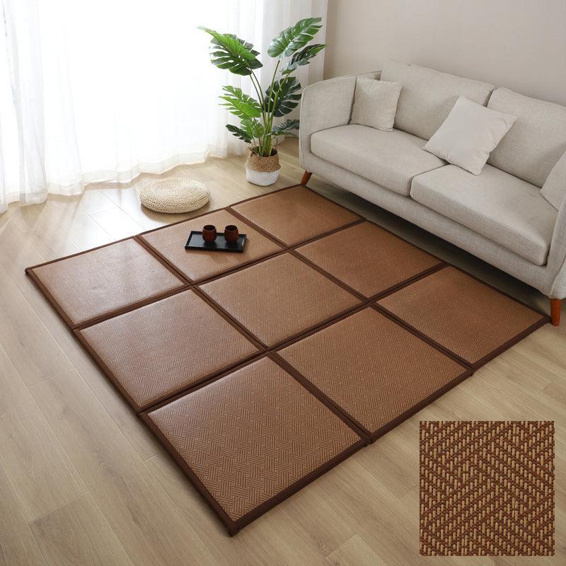 Bedside Carpet Patchwork Mat Rattan Summer Sky - Pacisia
