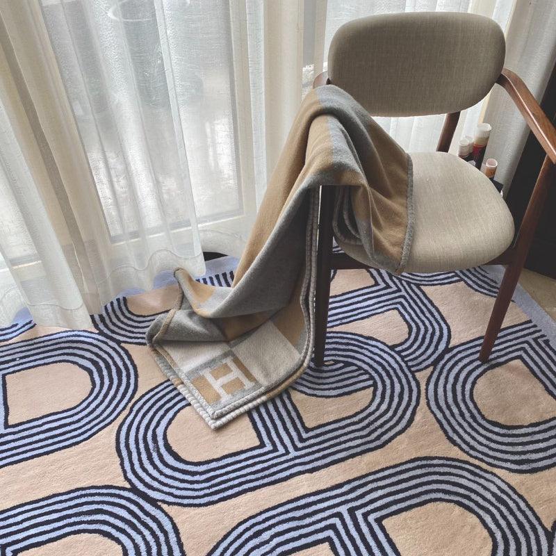 Bedside Living Room Fashion Minimalist Print Plush Carpet - Pacisia