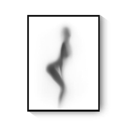 Black And White Abstract Wall Art Canvas Painting Picture - Pacisia