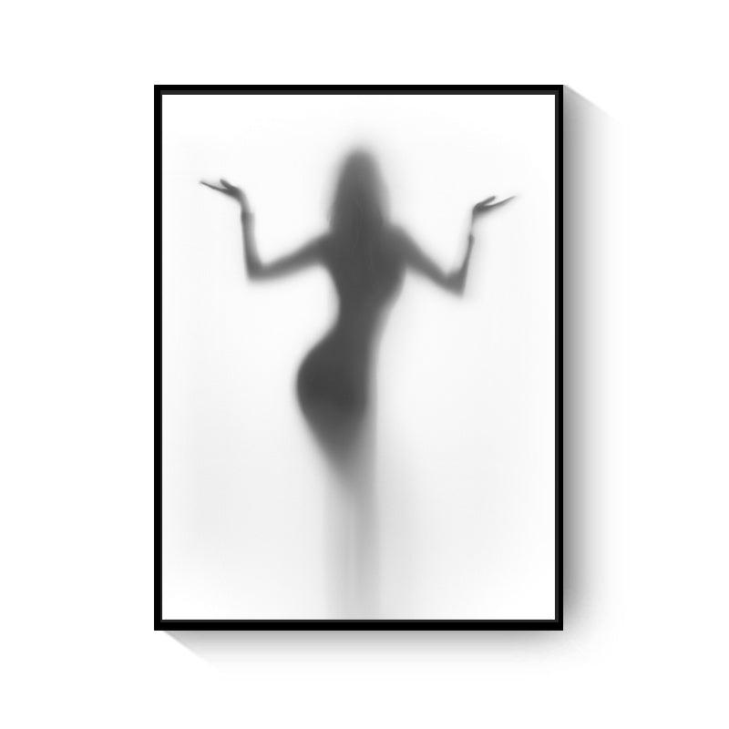 Black And White Abstract Wall Art Canvas Painting Picture - Pacisia