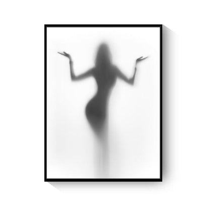 Black And White Abstract Wall Art Canvas Painting Picture - Pacisia