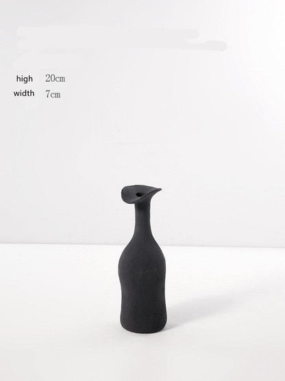 Black And White Creative Ceramic Vase Home Decoration - Pacisia