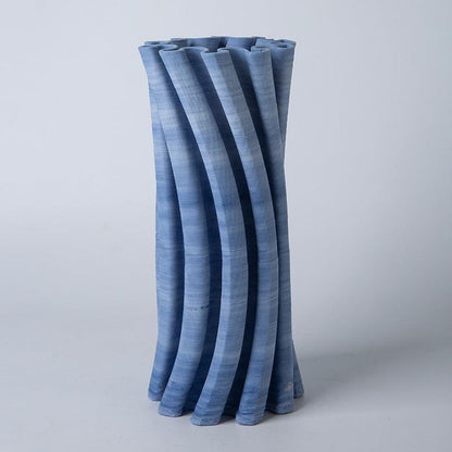 Blue And White Ceramic Large Vase Model Room Living Room Decoration Flower Arrangement - Pacisia