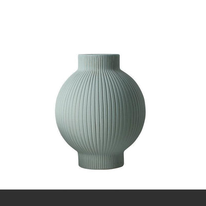 Blue And White Handmade Ceramic Texture Living Room Flower Arrangement Vase - Pacisia