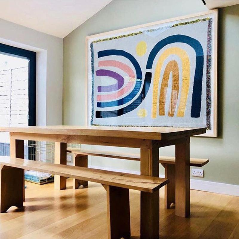 Bohemian Rainbow Blanket Tapestry Home Decor - Pacisia