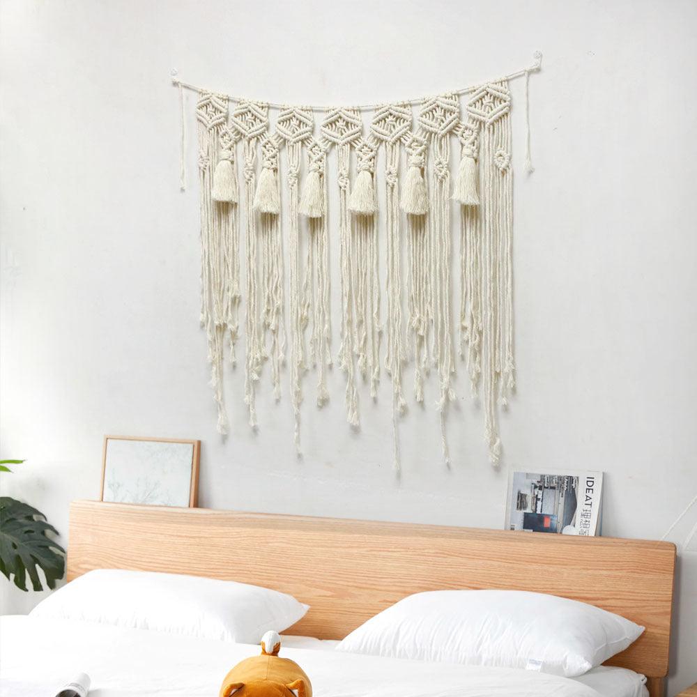 Hand Woven Tapestry Tassel Wall Hanging Boho - Pacisia