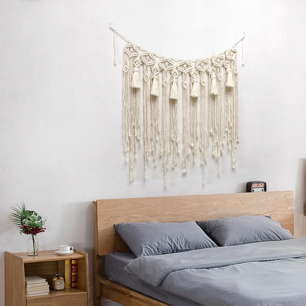 Hand Woven Tapestry Tassel Wall Hanging Boho - Pacisia