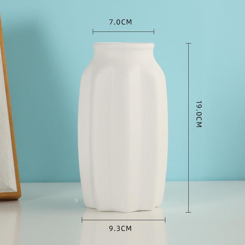 Ceramic Vase Frosted Particle Ceramic Dried Flower Vase Wholesale Living Room Decorative Flower Arrangement Ornaments - Pacisia