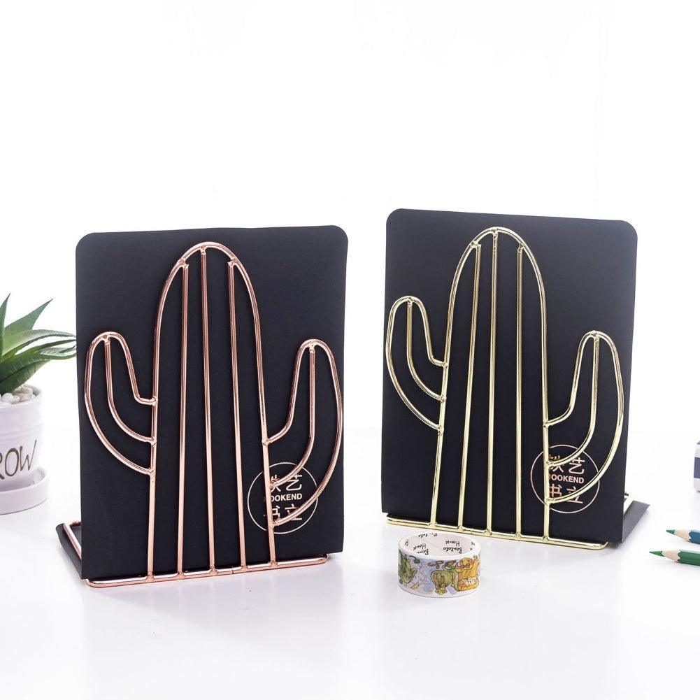 Cactus Iron Plated Metal Bookend - Pacisia