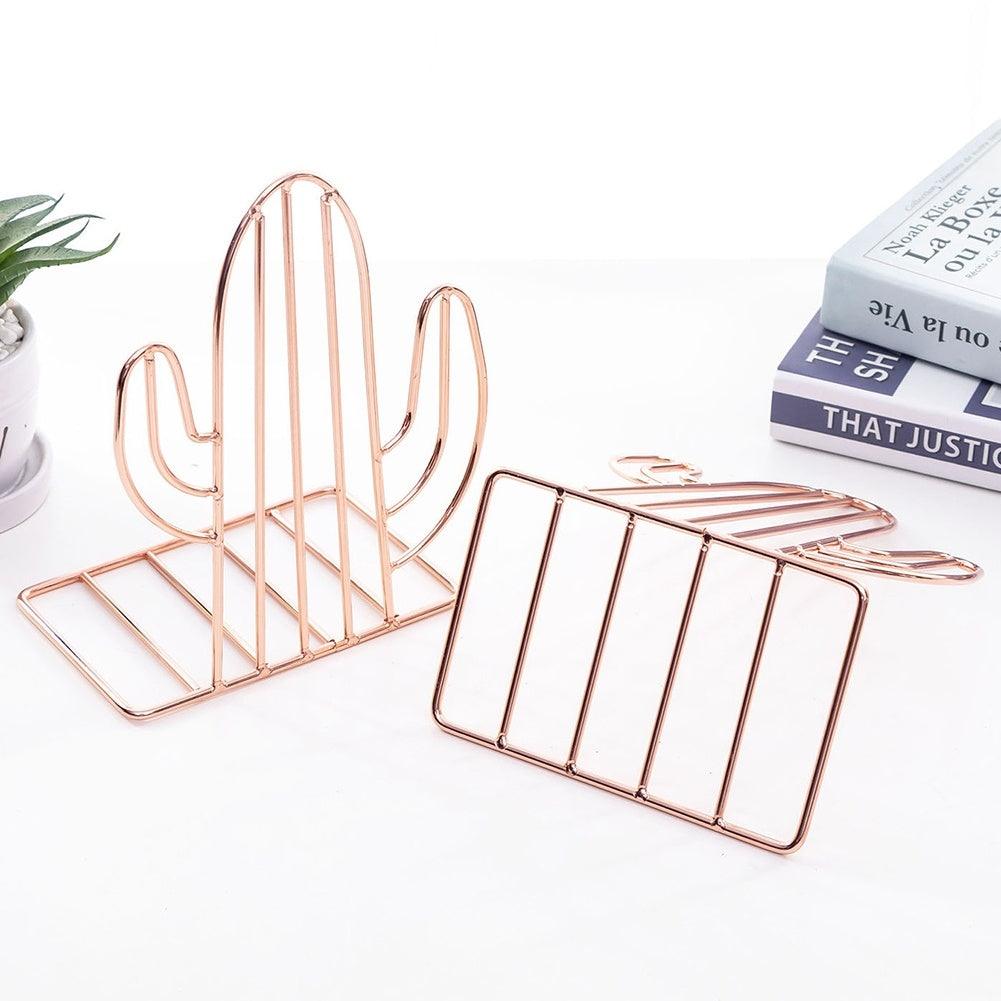 Cactus Iron Plated Metal Bookend - Pacisia