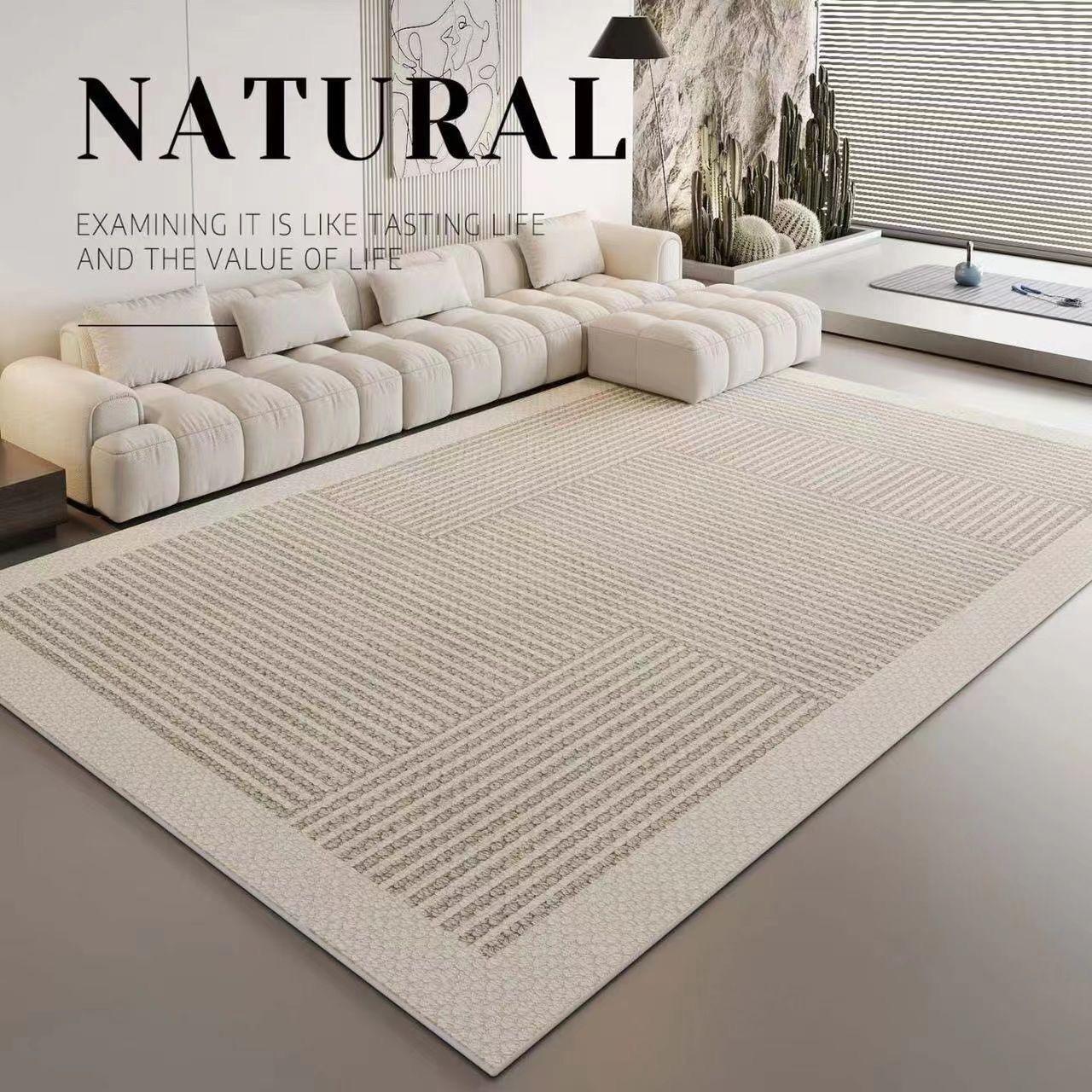 Carpetins Cream Style Light Luxury Advanced Bedroom Room Study Modern Sofa Table Carpet - Pacisia